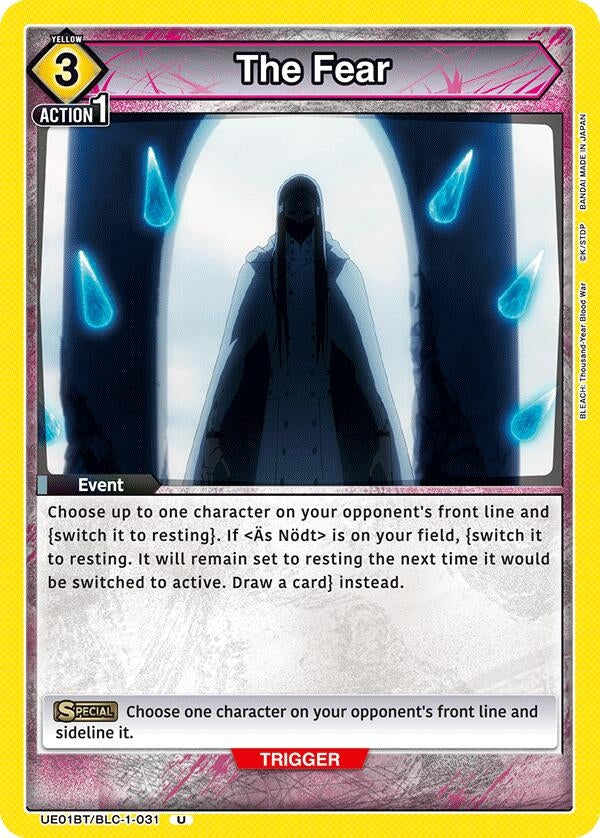 Image for The Fear (UE01BT/BLC-1-031) [UE01BT: BLEACH: Thousand-Year Blood War] - Union Arena