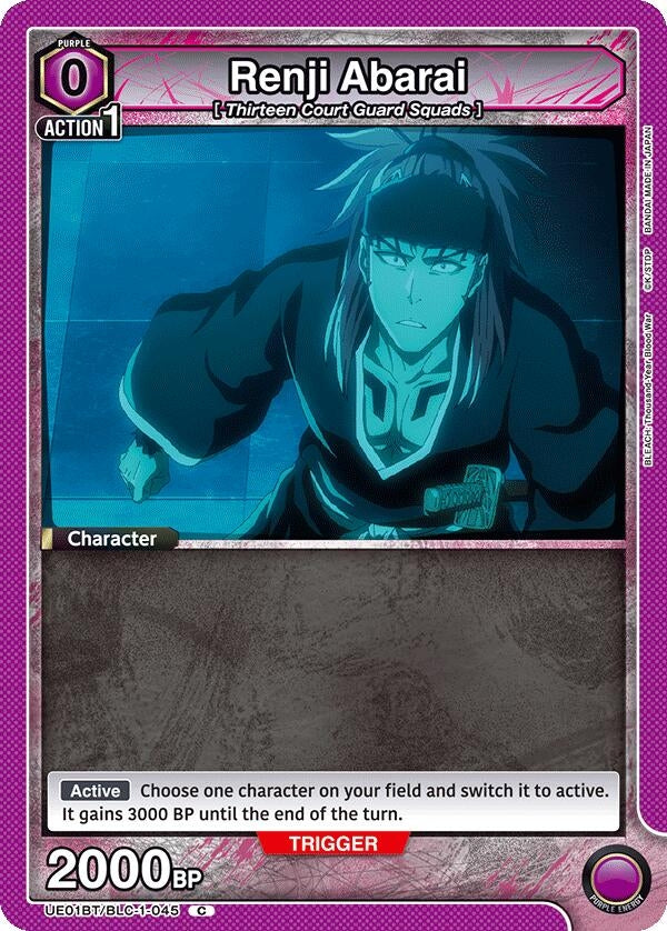 Image for Renji Abarai (045) (UE01BT/BLC-1-045) [UE01BT: BLEACH: Thousand-Year Blood War] - Union Arena