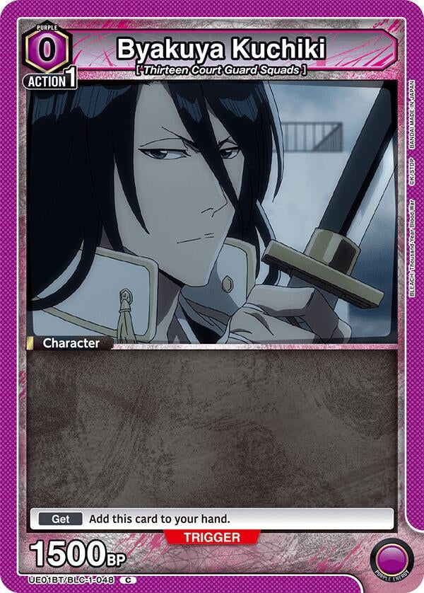 Image for Byakuya Kuchiki (048) (Box Topper Foil) (UE01BT/BLC-1-048) [UE01BT: BLEACH: Thousand-Year Blood War] - Union Arena