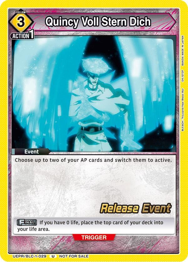 Image for Quincy Voll Stern Dich (UEPR/BLC-1-029) [UE01BT: BLEACH: Thousand-Year Blood War Release Event Cards] - Union Arena