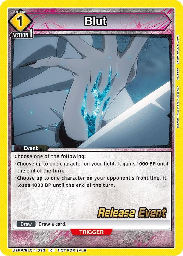 Image for Blut (UEPR/BLC-1-032) [UE01BT: BLEACH: Thousand-Year Blood War Release Event Cards] - Union Arena