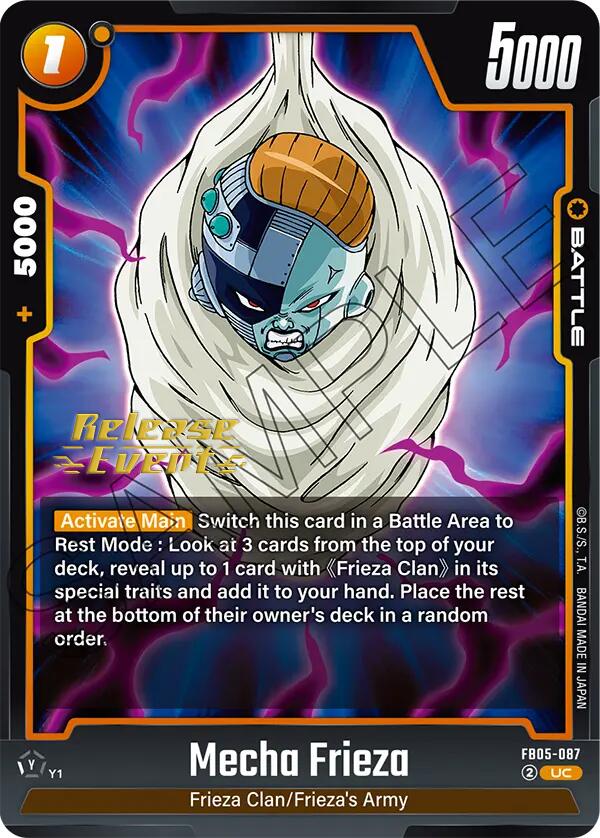 Mecha Frieza [New Adventure Release Event Cards]