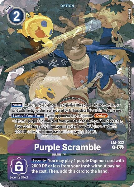Image for Purple Scramble (Alternate Art) (LM-032 P) (ST-20) - Digimon Card Game