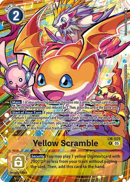 Image for Yellow Scramble (Alternate Art) (LM-029 P) (ST-21) - Digimon Card Game