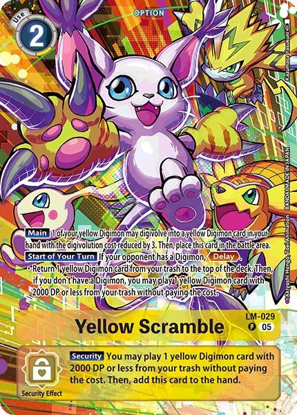 Image for Yellow Scramble (Alternate Art) (LM-029 P) (ST-20) - Digimon Card Game
