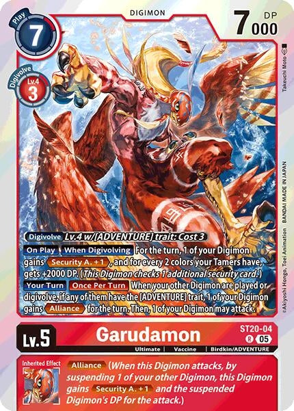 Image for Garudamon (ST20-04 R) (ST-20) - Digimon Card Game