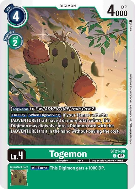 Image for Togemon (ST21-08 C) (ST-21) - Digimon Card Game