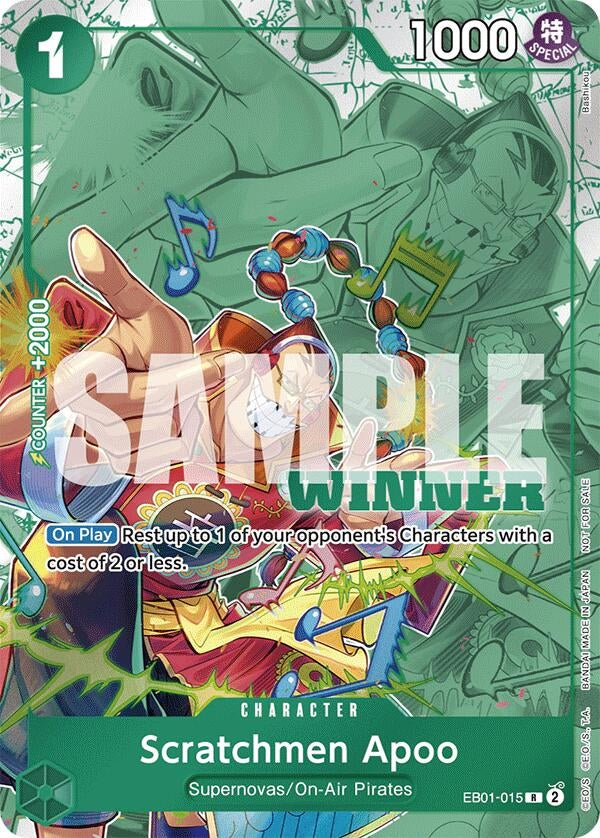 Image for Scratchmen Apoo (Winner Pack 2025 Vol. 2) (EB01-015) (OP-PR) - One Piece Card Game