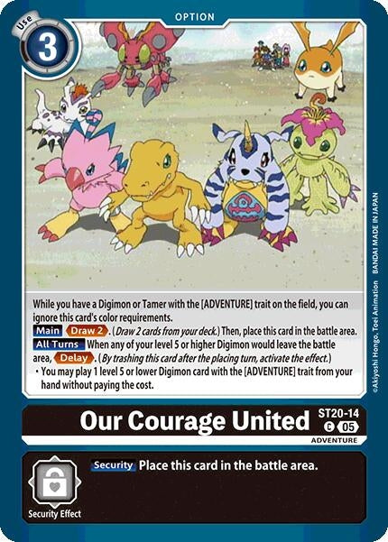 Image for Our Courage United (ST20-14 C) (ST-20) - Digimon Card Game