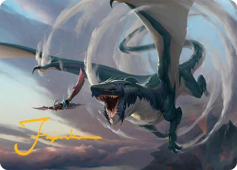 Image for Whirlwing Stormbrood Art Card (27/54) (Gold-Stamped Signature) (27) - Magic: The Gathering