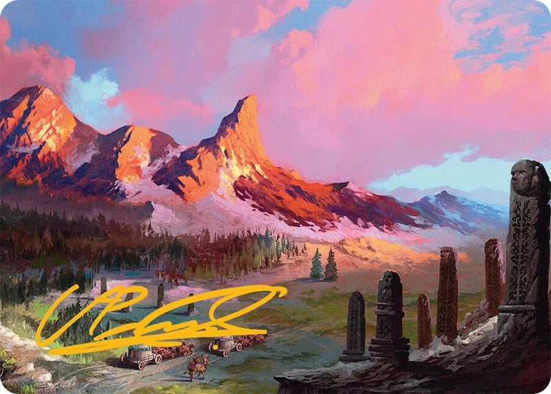 Image for Rugged Highlands Art Card (29/54) (Gold-Stamped Signature) (29) - Magic: The Gathering