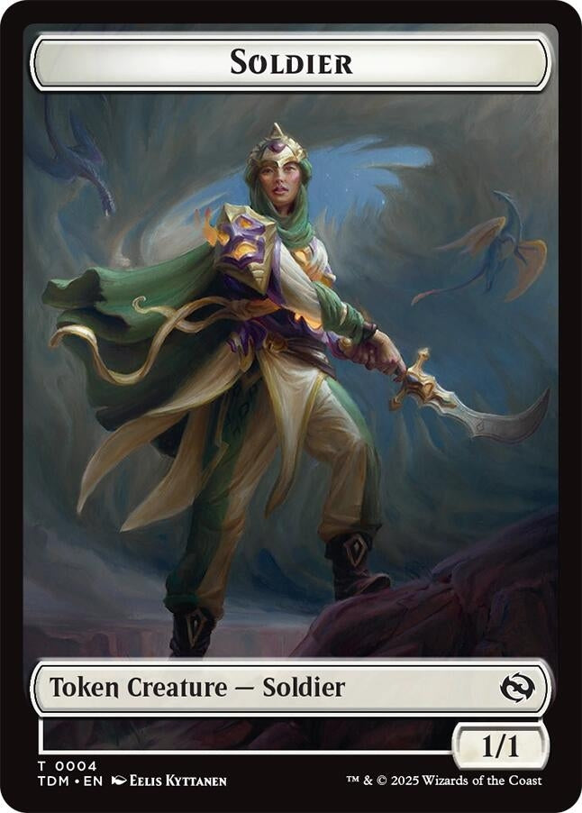 Image for Solider (0004) // Solidier (0005) Double-Sided Token (4 // 5) (TDM) - Magic: The Gathering