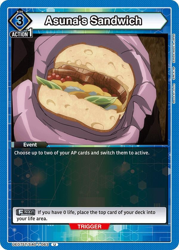 Image for Asuna's Sandwich (UE07ST/SAO-1-063) (UE07ST) - Union Arena