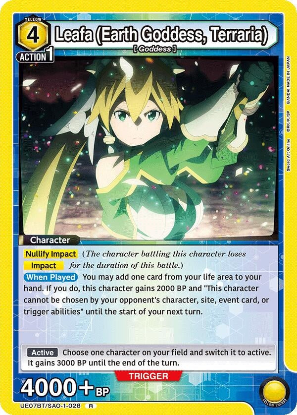 Image for Leafa (Earth Goddess, Terraria) (028) (UE07BT/SAO-1-028) (UE07BT) - Union Arena