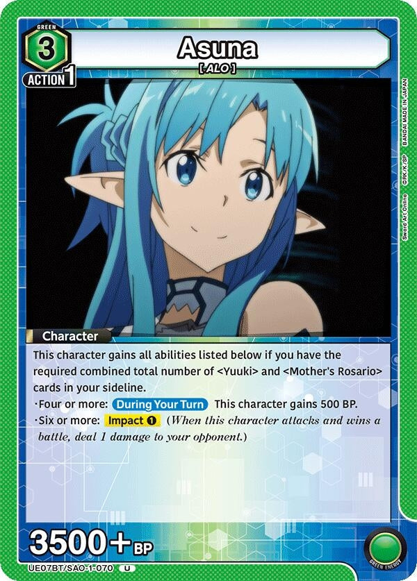 Image for Asuna (070) (UE07BT/SAO-1-070) (UE07BT) - Union Arena