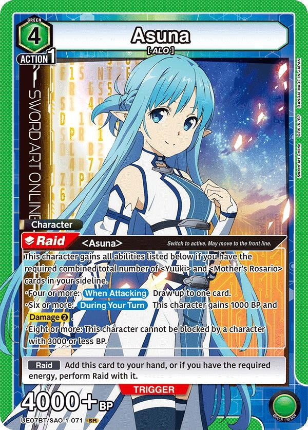 Image for Asuna (071) (UE07BT/SAO-1-071) (UE07BT) - Union Arena
