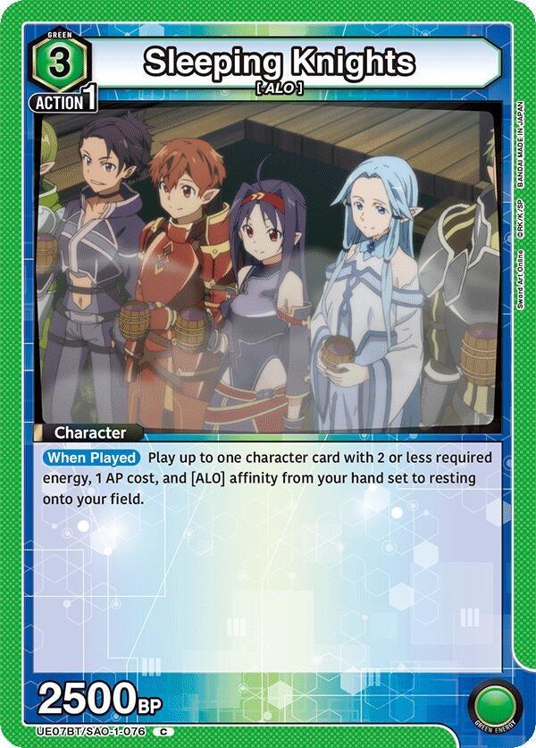 Image for Sleeping Knights (UE07BT/SAO-1-076) (UE07BT) - Union Arena