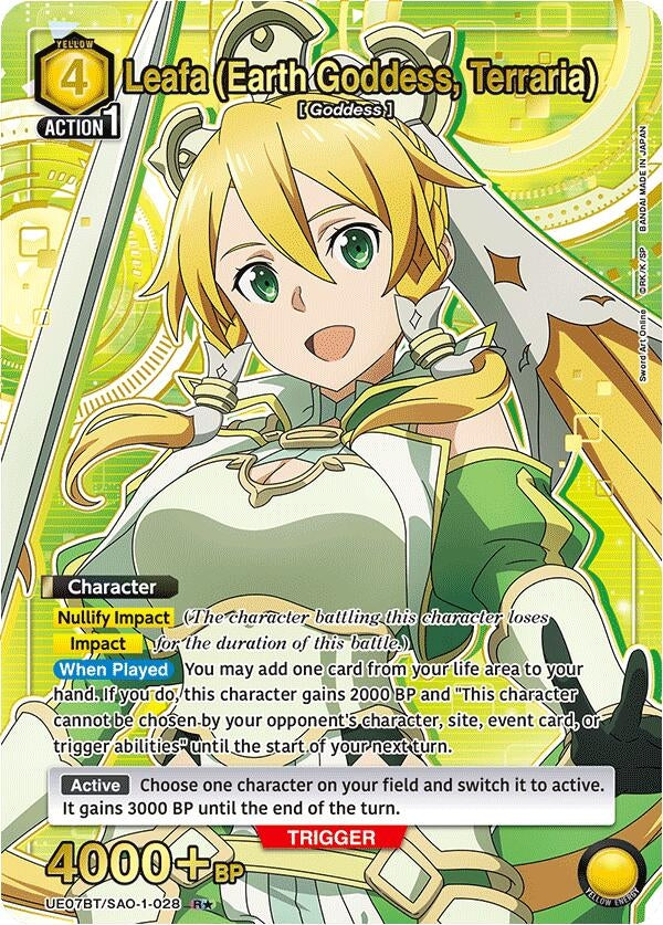 Leafa (Earth Goddess, Terraria) (028) (R*) (UE07BT/SAO-1-028) (UE07BT)