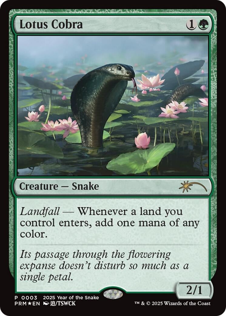 Image for Lotus Cobra (Year of the Snake 2025) (3) (SSP) - Magic: The Gathering