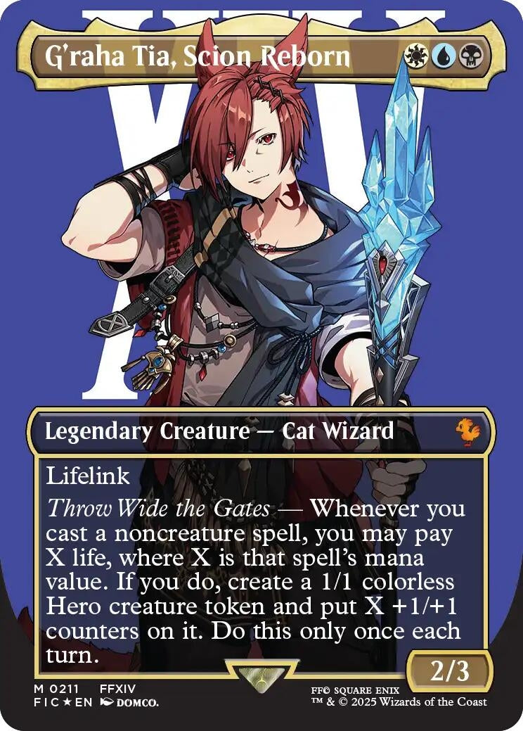 Image for G'raha Tia, Scion Reborn (Borderless) (Surge Foil) (211) - Magic: The Gathering