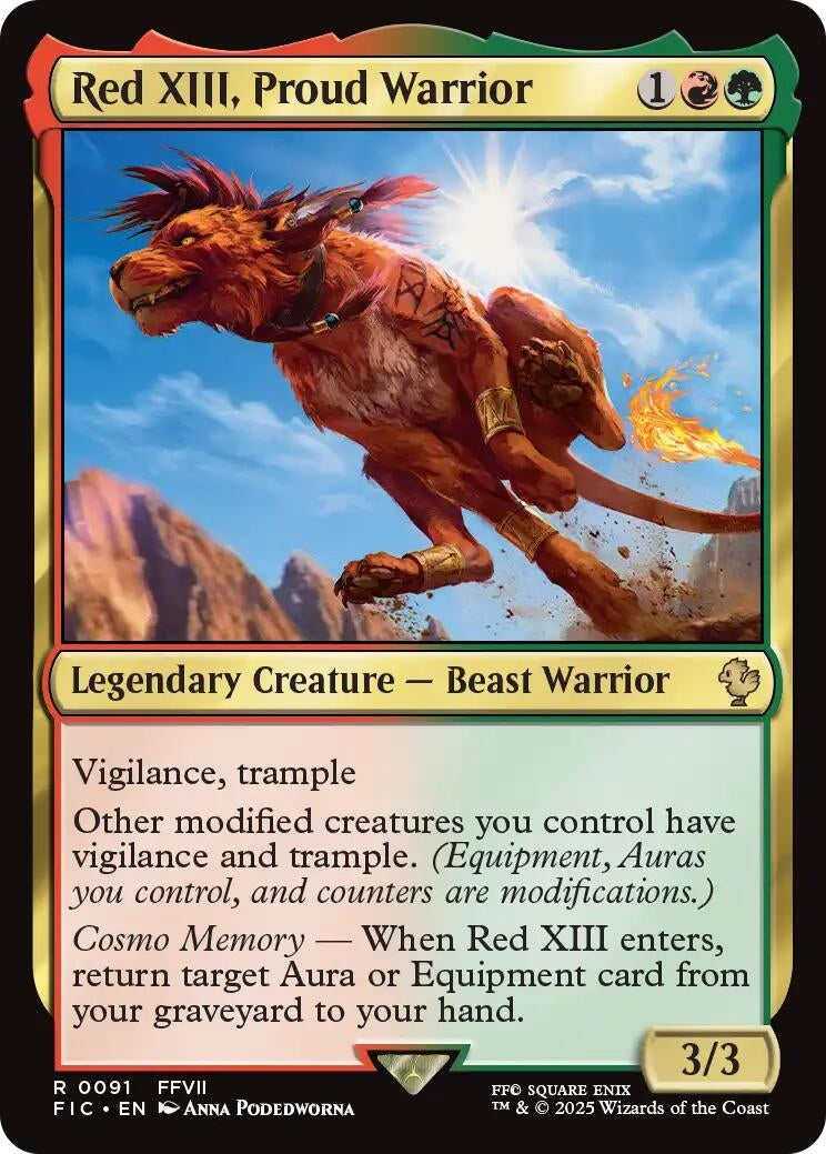 Image for Red XIII, Proud Warrior (91) - Magic: The Gathering