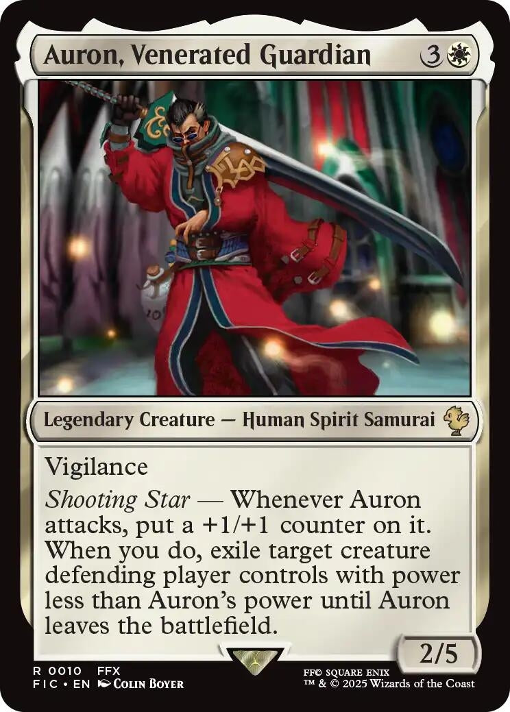 Image for Auron, Venerated Guardian (10) - Magic: The Gathering