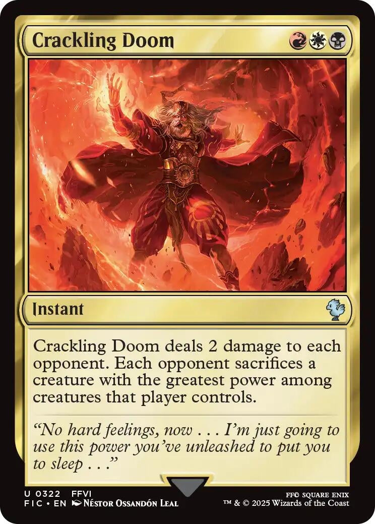 Image for Crackling Doom (322) - Magic: The Gathering
