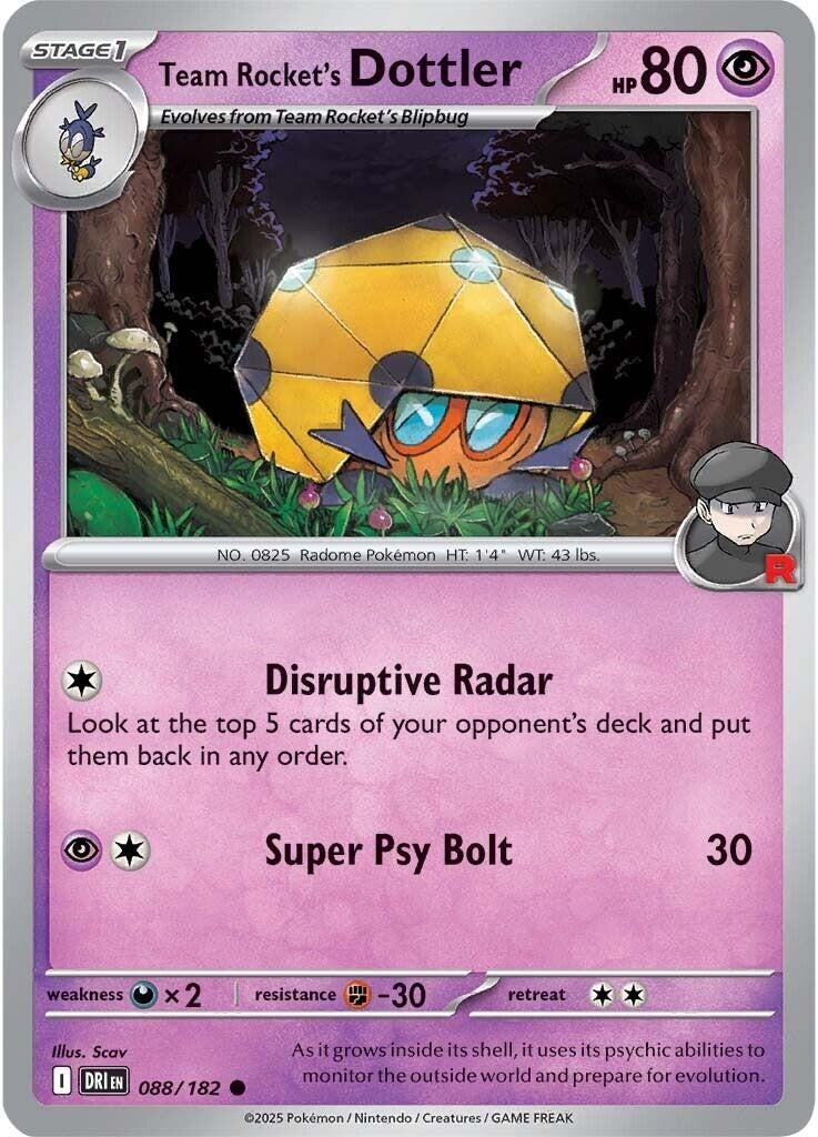 Team Rocket's Dottler (088/182) (DRI)
