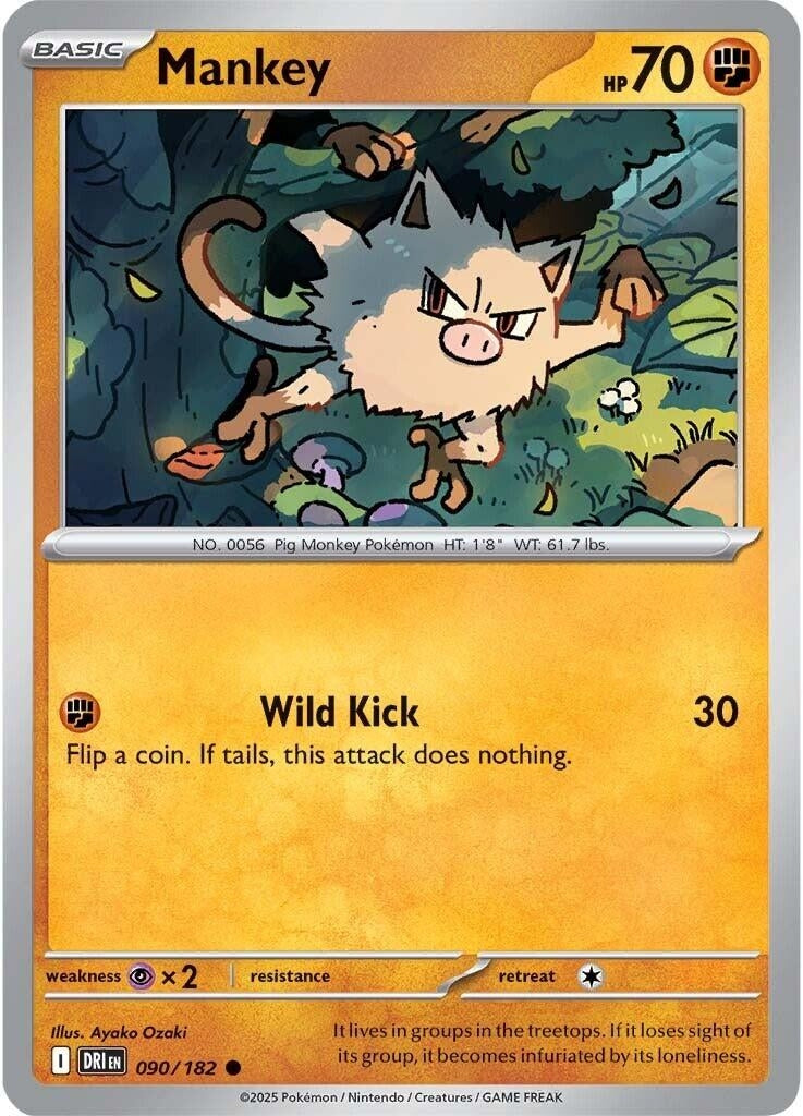 Mankey (090/182) (DRI)