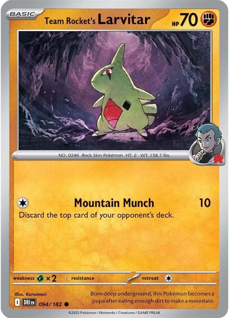 Team Rocket's Larvitar (094/182) (DRI)
