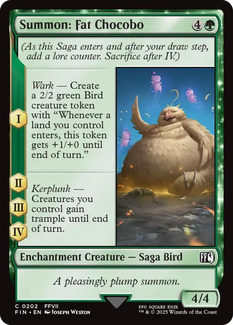 Image for Summon: Fat Chocobo (202) (FIN) - Magic: The Gathering