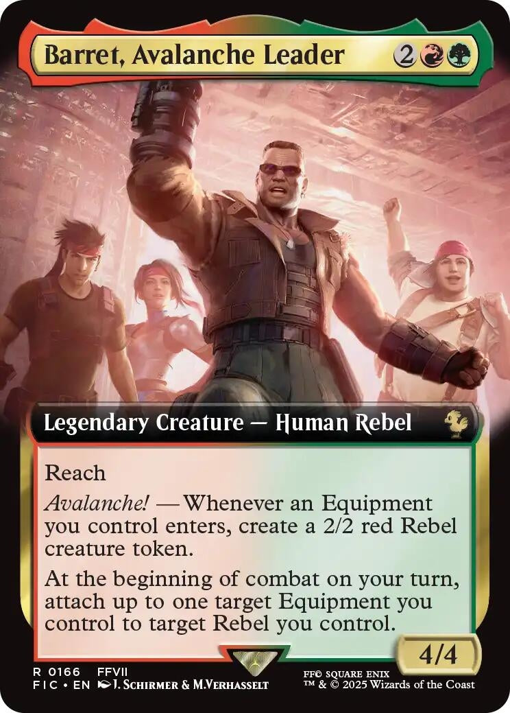 Barret, Avalanche Leader (Extended Art) (166) (FIC)