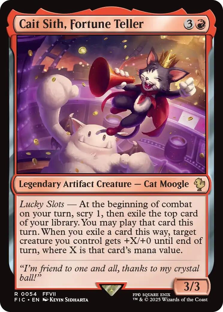 Image for Cait Sith, Fortune Teller (Surge Foil) (54) - Magic: The Gathering