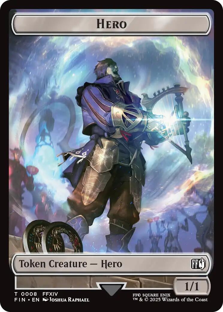 Image for Hero (0008) // Frog Double-Sided Token (8 // 18) (FIN) - Magic: The Gathering