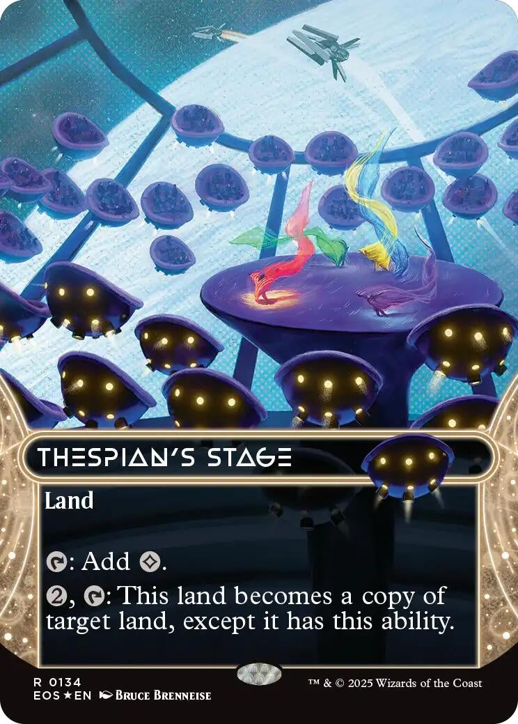 Thespian's Stage (0134) (Borderless) (Galaxy Foil) (134) (EOS)