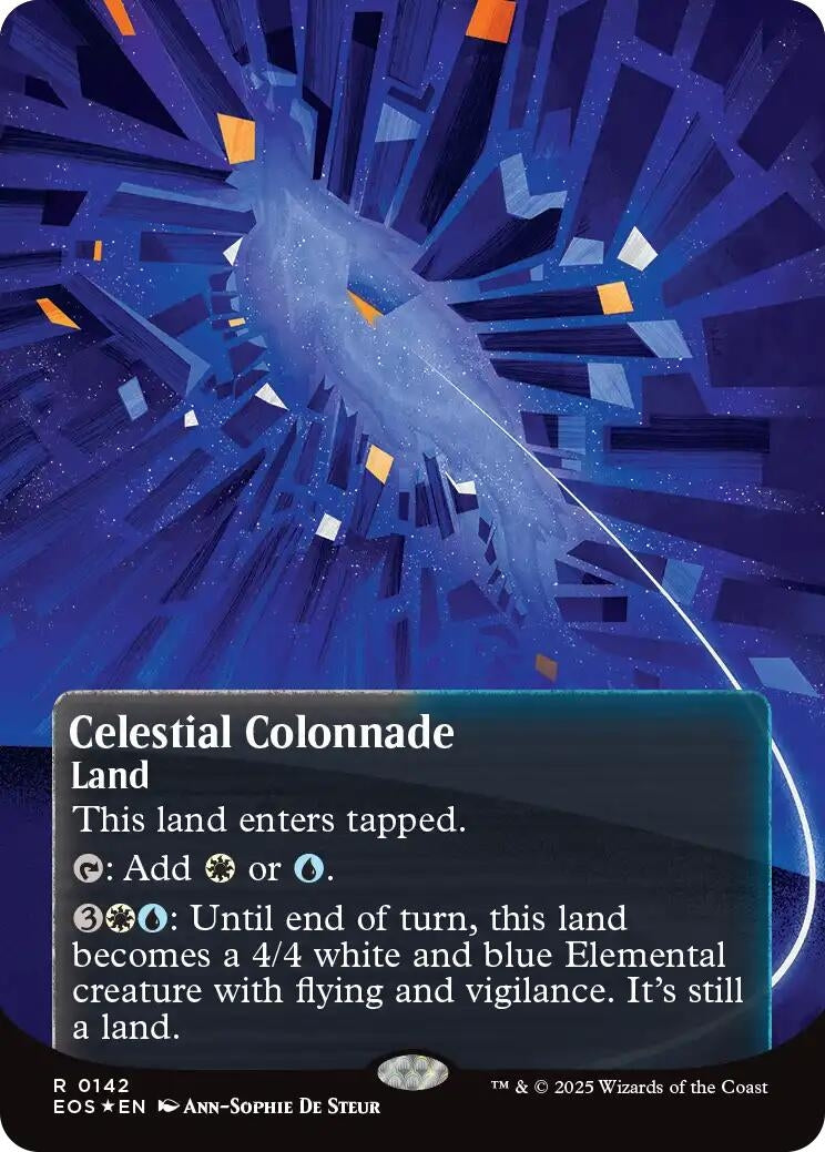 Celestial Colonnade (0142) (Borderless) (Galaxy Foil) (142) (EOS)