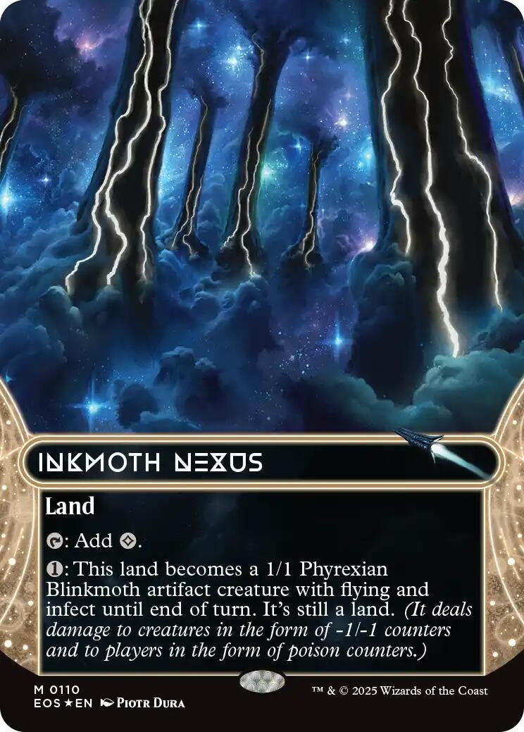 Inkmoth Nexus (0110) (Borderless) (Galaxy Foil) (110) (EOS)