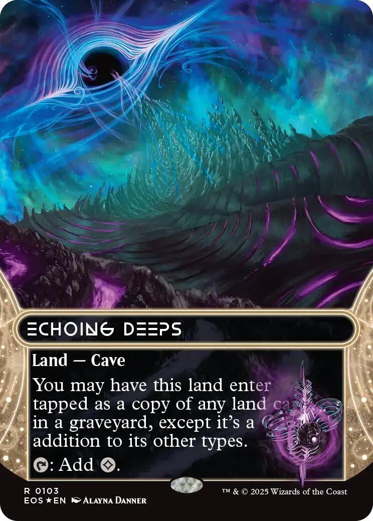 Echoing Deeps (0103) (Borderless) (Galaxy Foil) (103) (EOS)