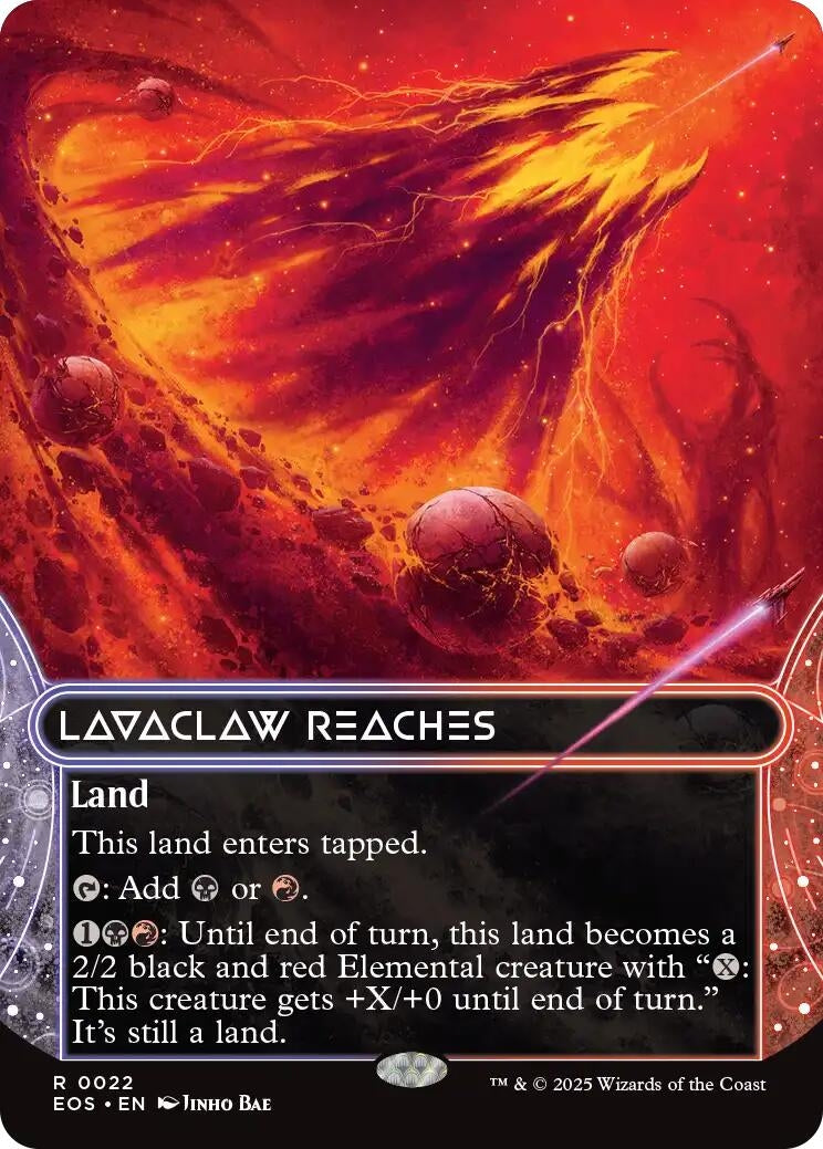 Lavaclaw Reaches (0022) (Borderless) (22) (EOS)