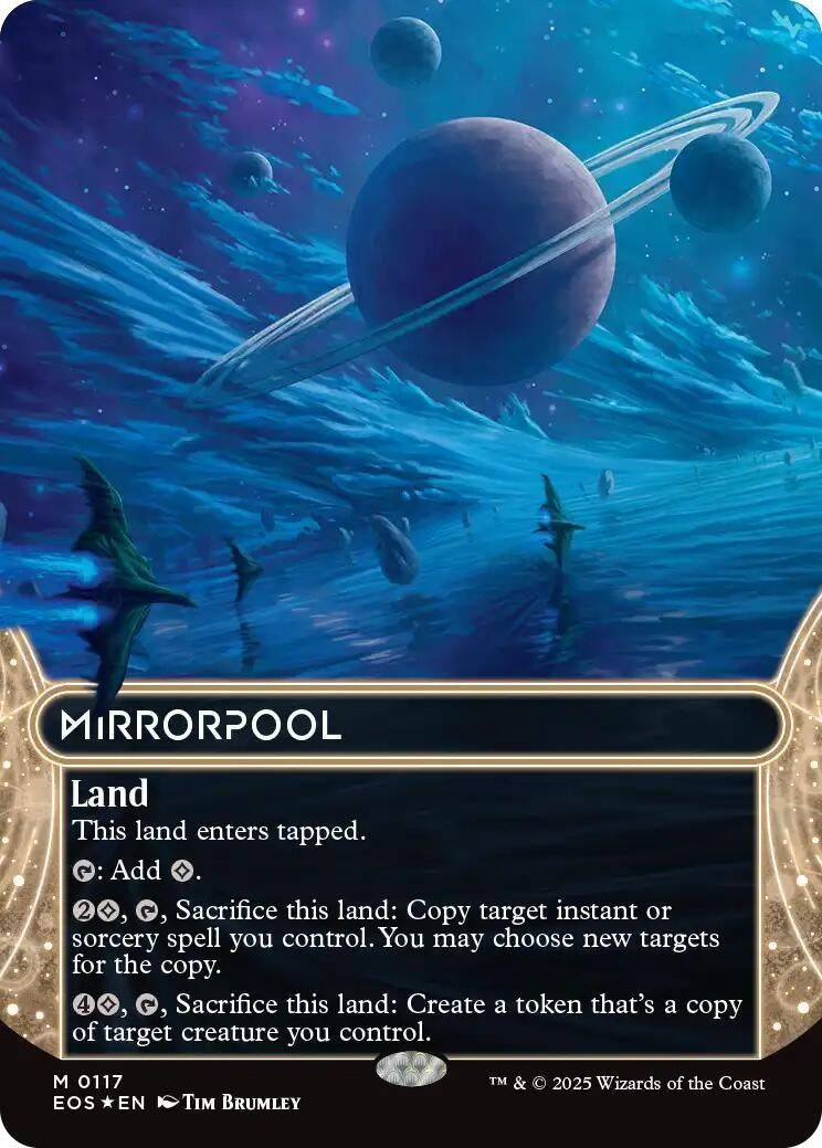 Mirrorpool (0117) (Borderless) (Galaxy Foil) (117) (EOS)