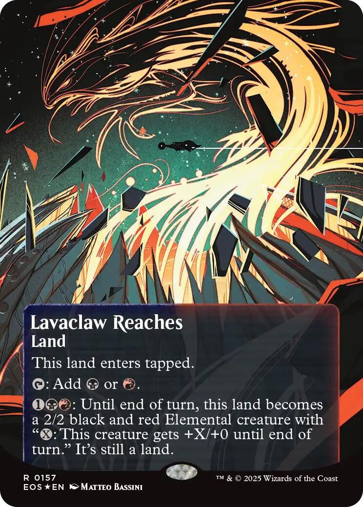 Lavaclaw Reaches (0157) (Borderless) (Galaxy Foil) (157) (EOS)