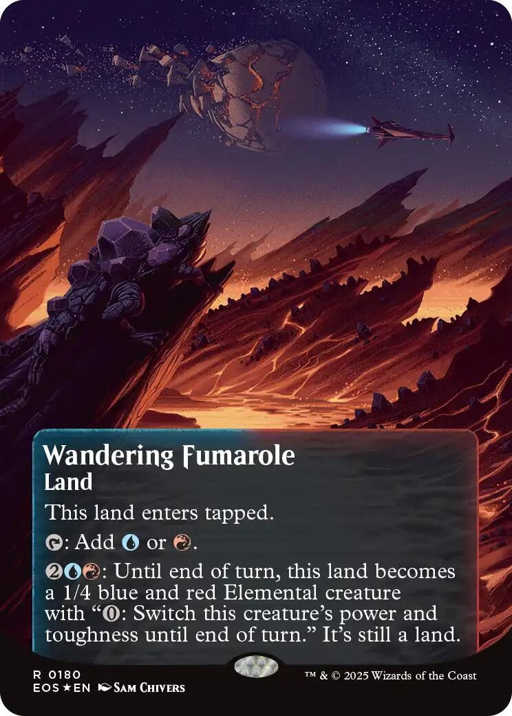 Image for Wandering Fumarole (0180) (Borderless) (Galaxy Foil) (180) - Magic: The Gathering