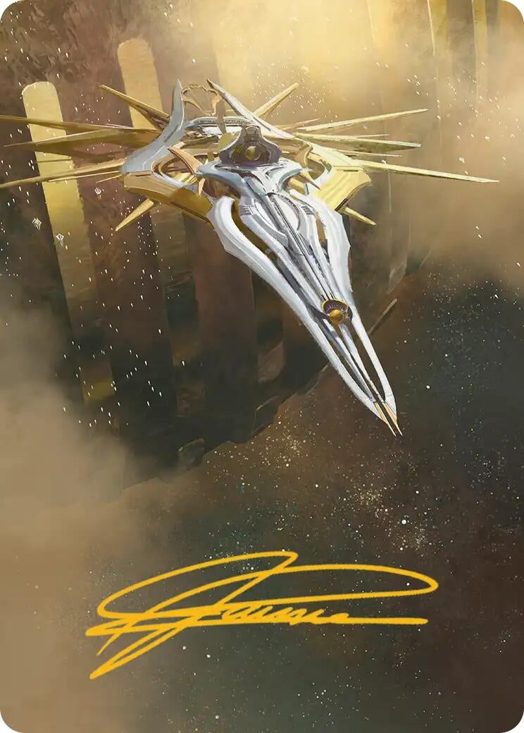 Image for Dawnsire, Sunstar Dreadnought Art Card (Gold-Stamped Signature) (27) - Magic: The Gathering
