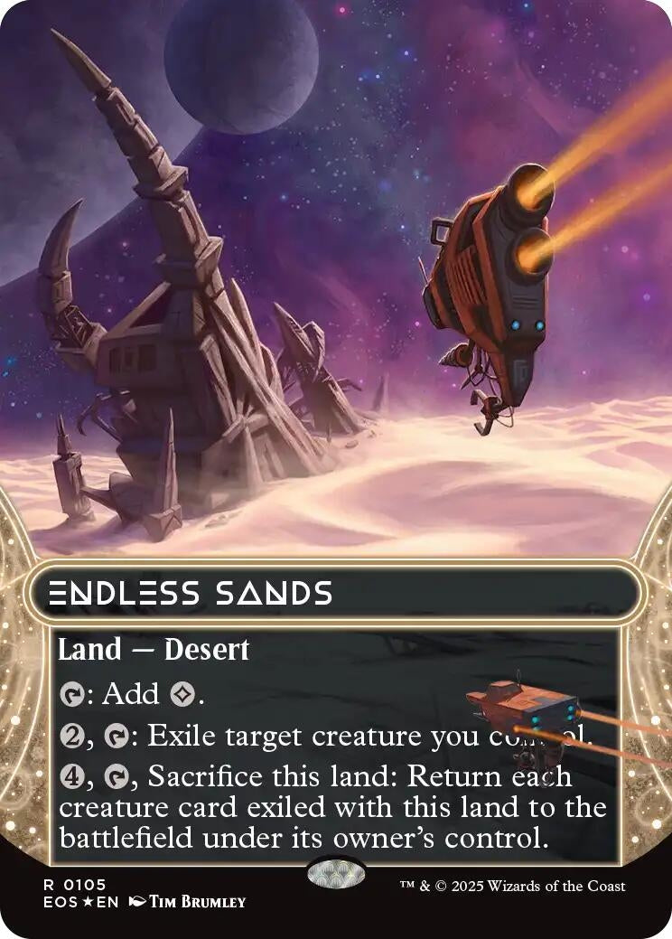 Endless Sands (0105) (Borderless) (Galaxy Foil) (105) (EOS)