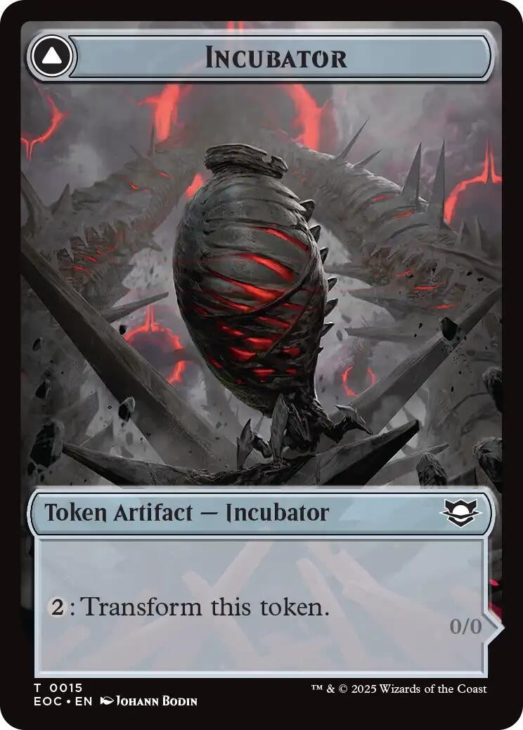 Image for Incubator // Phyrexian Double-Sided Token (15 // 15) - Magic: The Gathering