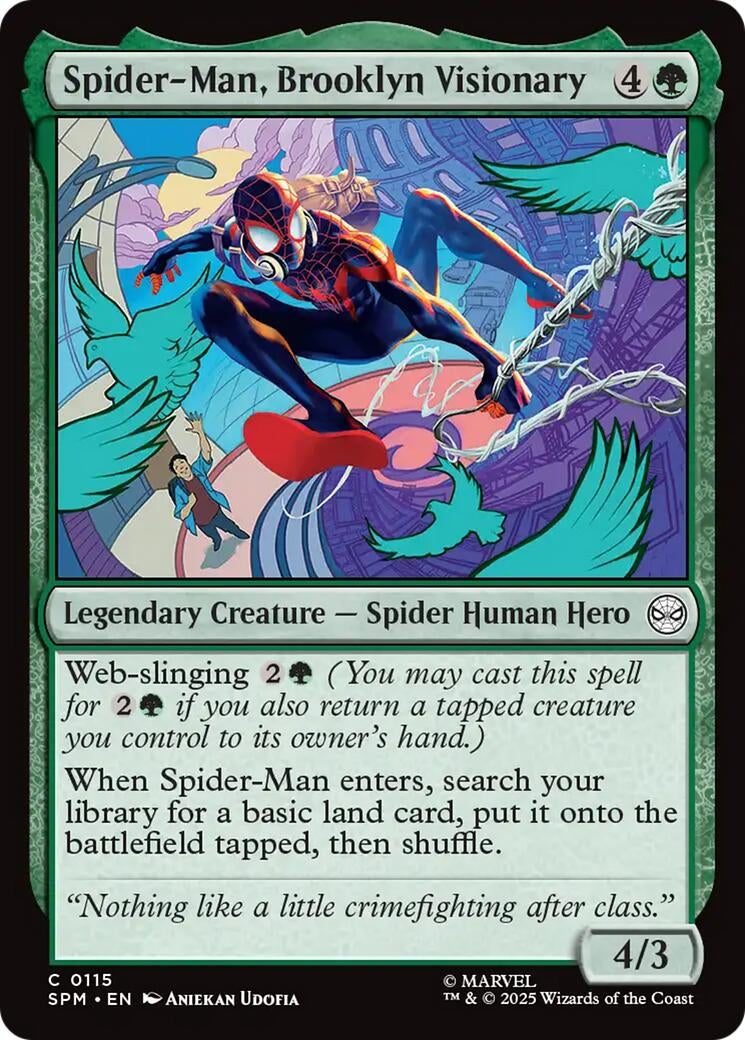 Image for Spider-Man, Brooklyn Visionary (115) (SPM) - Magic: The Gathering