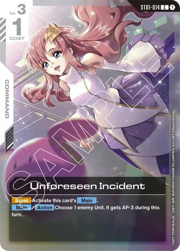 Unforeseen Incident (Store Tournament Participant Pack 01) (ST01-014) (GCG-PR)