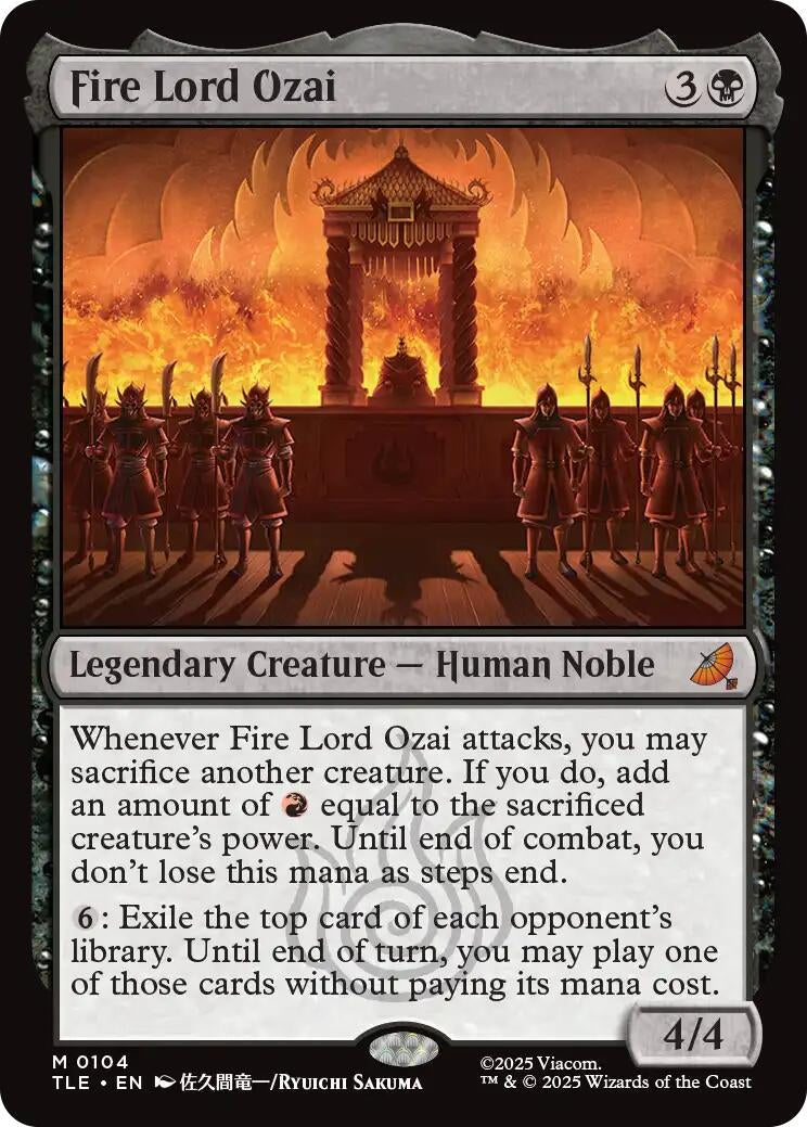 Image for Fire Lord Ozai (104) - Magic: The Gathering