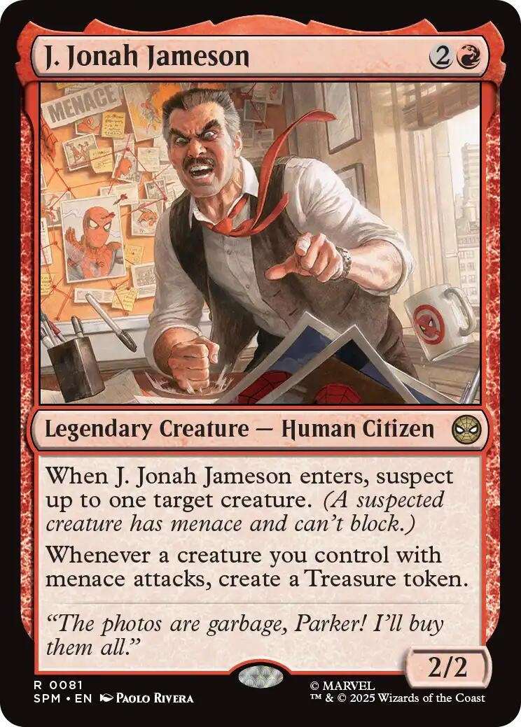 Image for J. Jonah Jameson (81) (SPM) - Magic: The Gathering