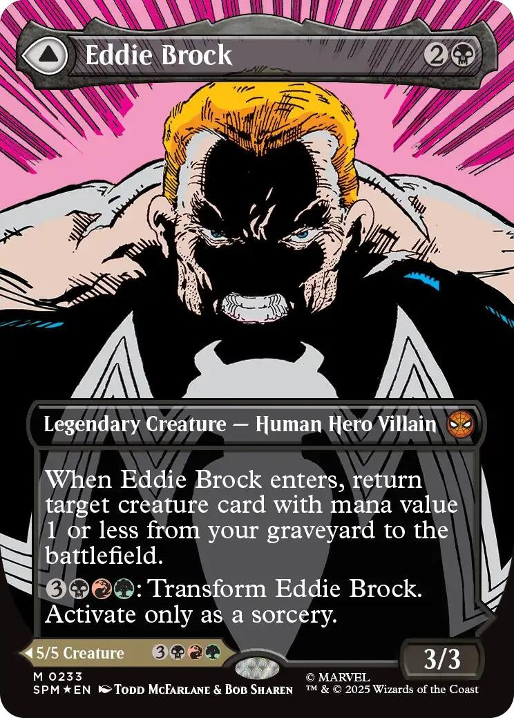 Image for Eddie Brock (0233) (Borderless) (233) (SPM) - Magic: The Gathering